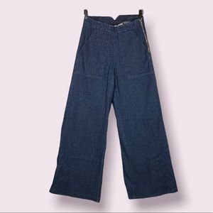 Loup high rise wide flare leg jean